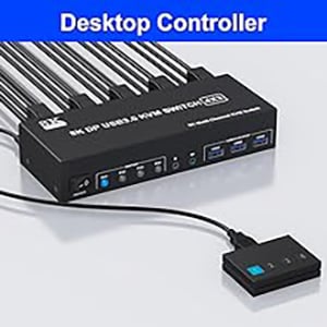 Wired Remote Control Supports wired remote switching for easy cable management, with digital 1/2/3/4