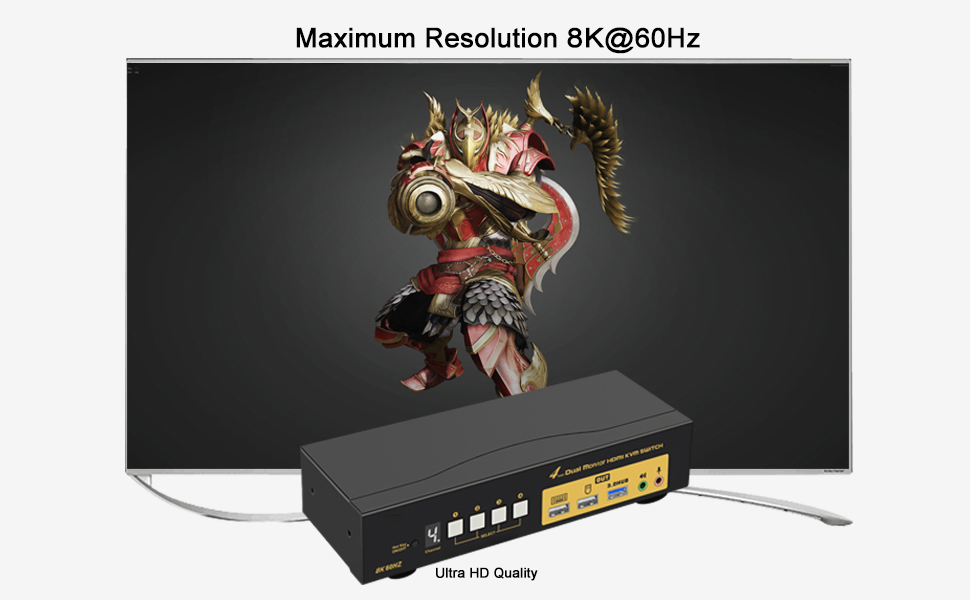 Please be Aware before Order: Reliable Adapters Are Required in Most Cases Dual Monitor KVM Switch H