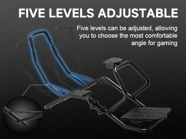 Sim Racing Cockpit for High Performance Foldable & Adjustable Racing Simulator Cockpit, Compatible