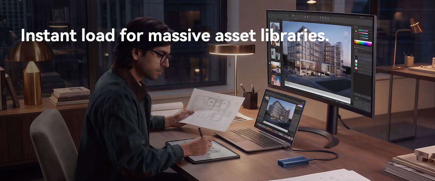 Instant load for massive asset libraries