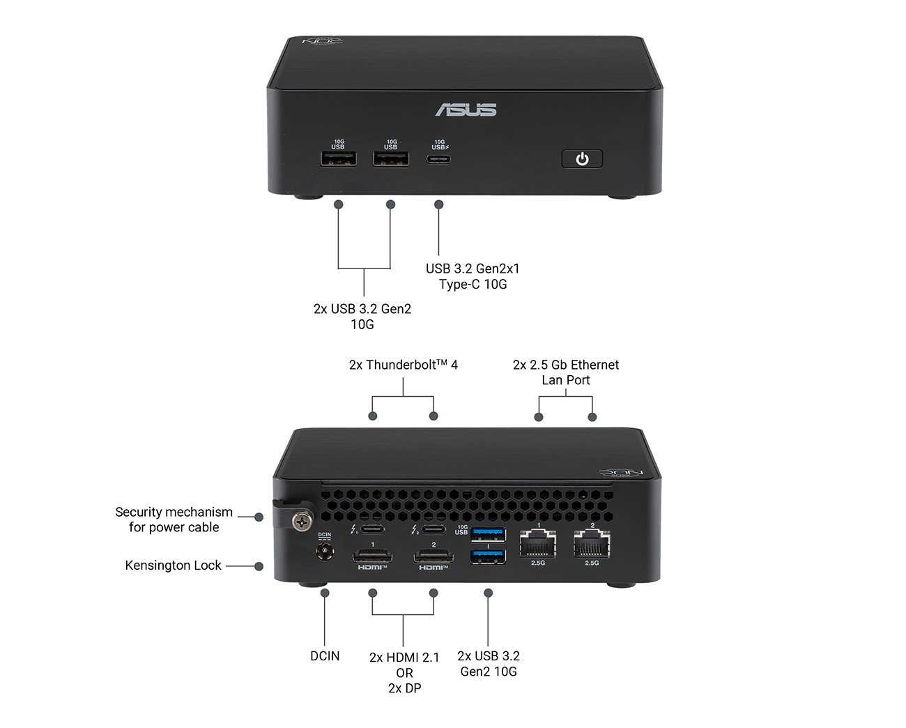 ASUS NUC 16 Pro Barebone Mini PC