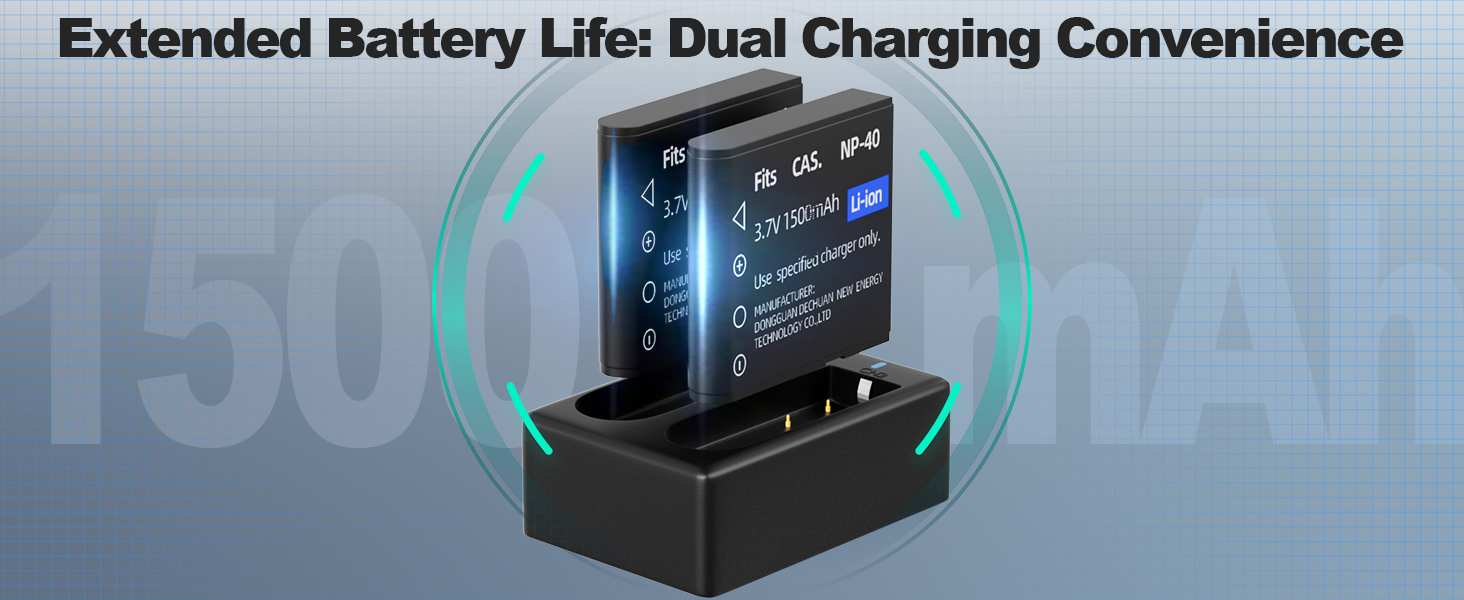 Extended Battery Life: Dual Charging Convenience