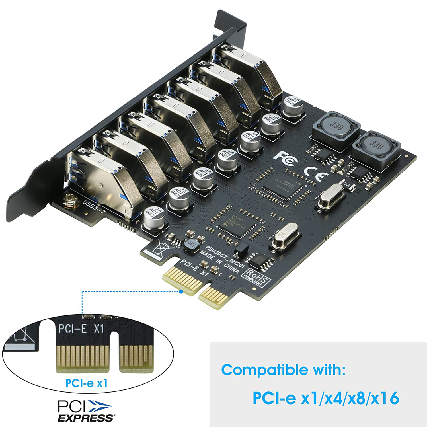 PCIE to usb 3.0 expansion card