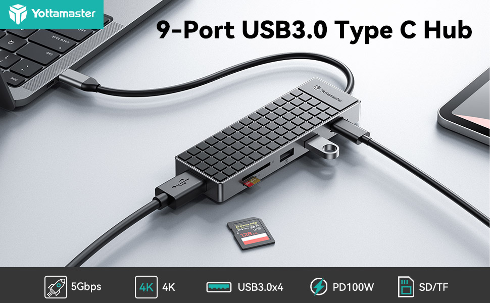 Yottamaster USB C Hub HDMI Adapter