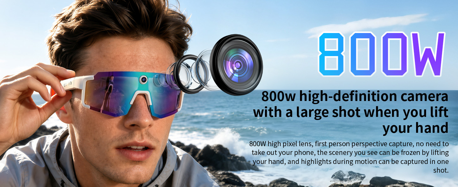 800W Pixel Camera Glasses