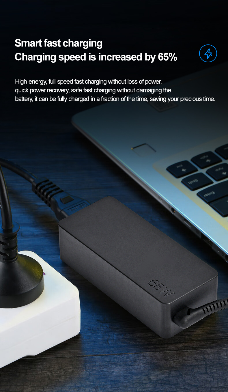 Suitable for Lenovo HP Asus Acer Dell and other 65W Type-C USB-C laptop charger Adapter