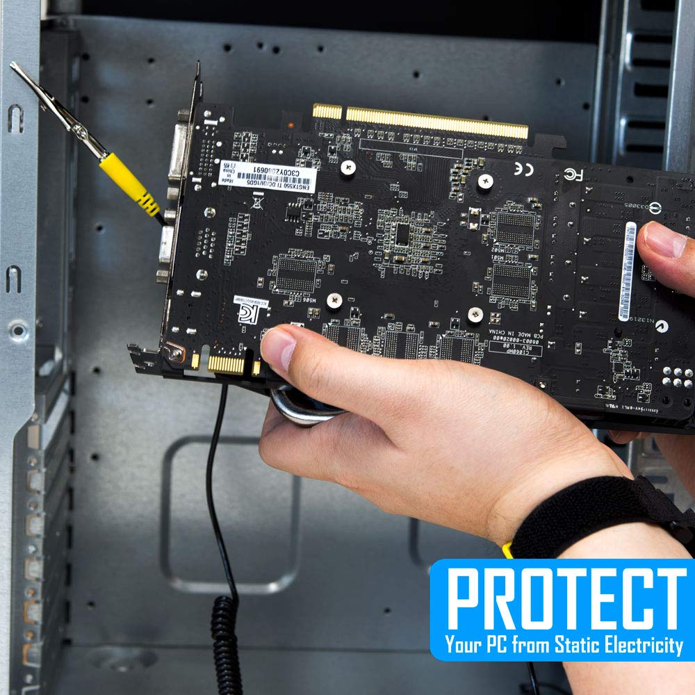 Our grounding wrist strap is your essential accessory when working on sensitive electronic component