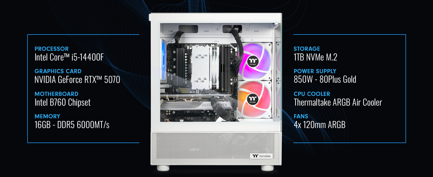 Thermaltake LCGS NE i1470-V170S Gaming Desktop 