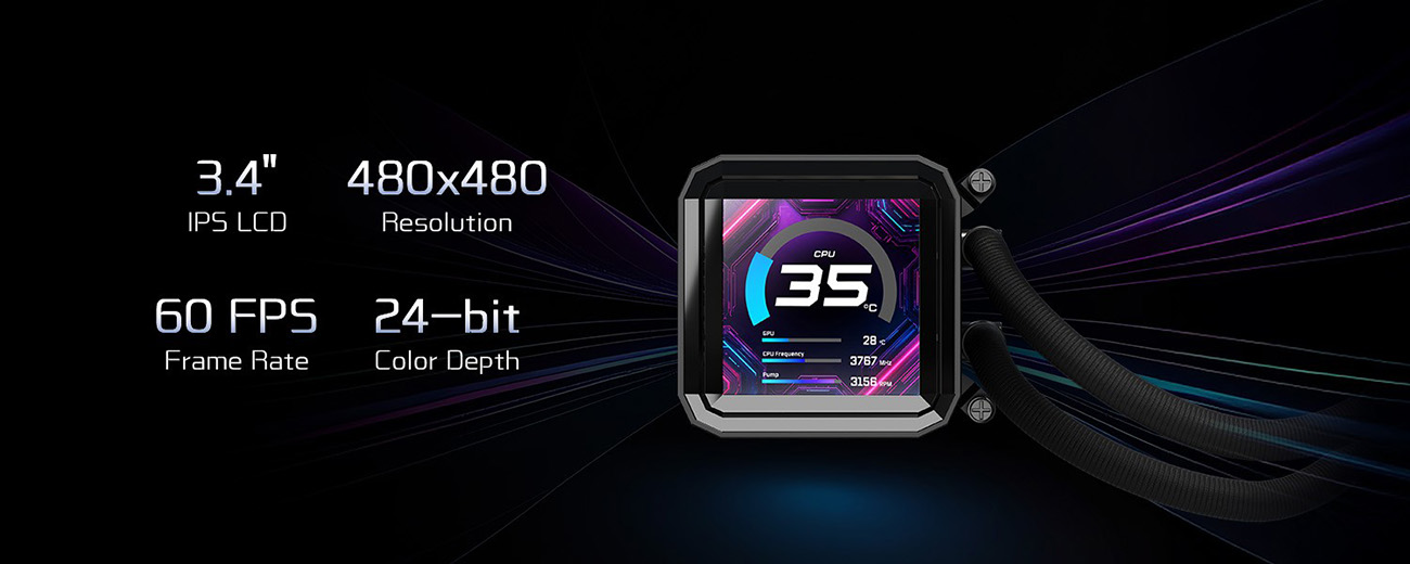 ASRock PHANTOM GAMING 360 LCD AIO Liquid Cooler