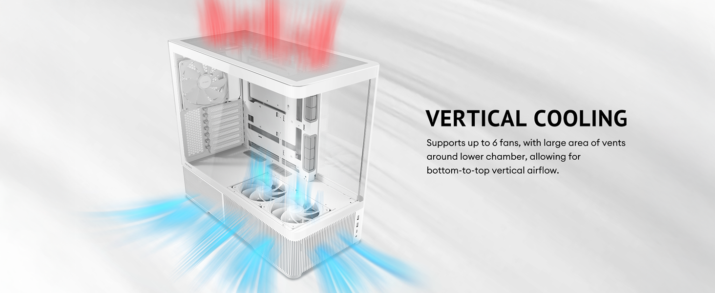  Antec C6 Curve Air White Mid-Tower Case