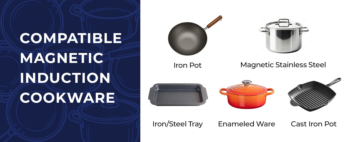 Rosewill RHAI-25002BK Foldable Dual Induction Cooktop Burner