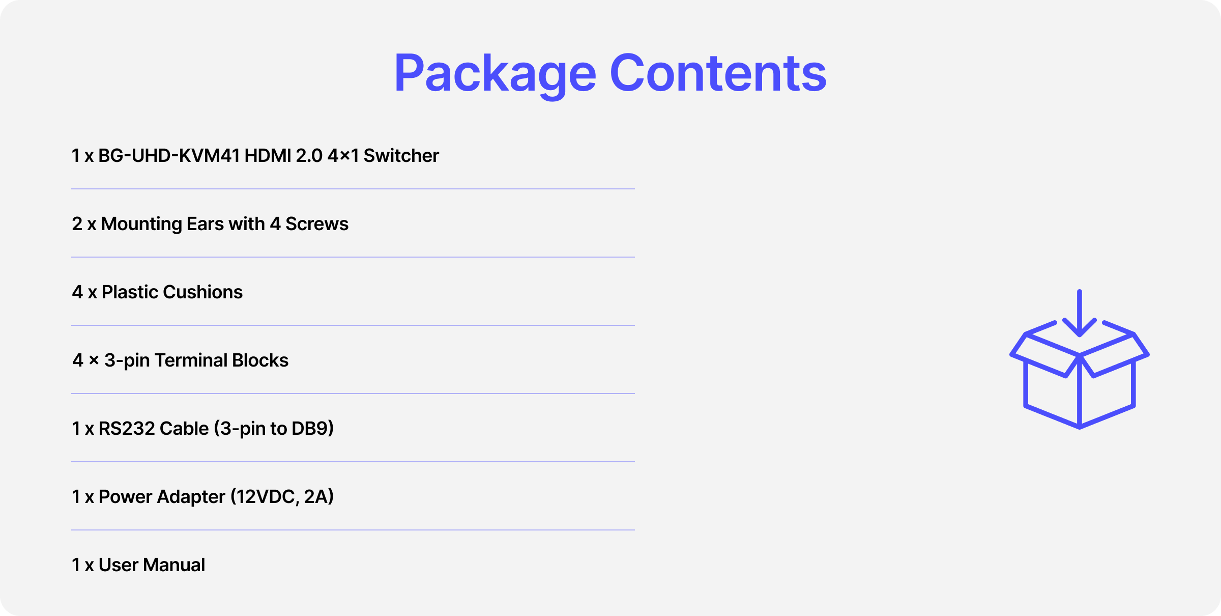 package content