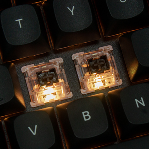 Double-shot PBT Keycaps &amp; South-facing RGB