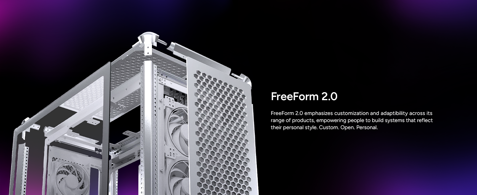 Cooler Master MasterFrame 600 Silver ATX Mid-Tower PC Case