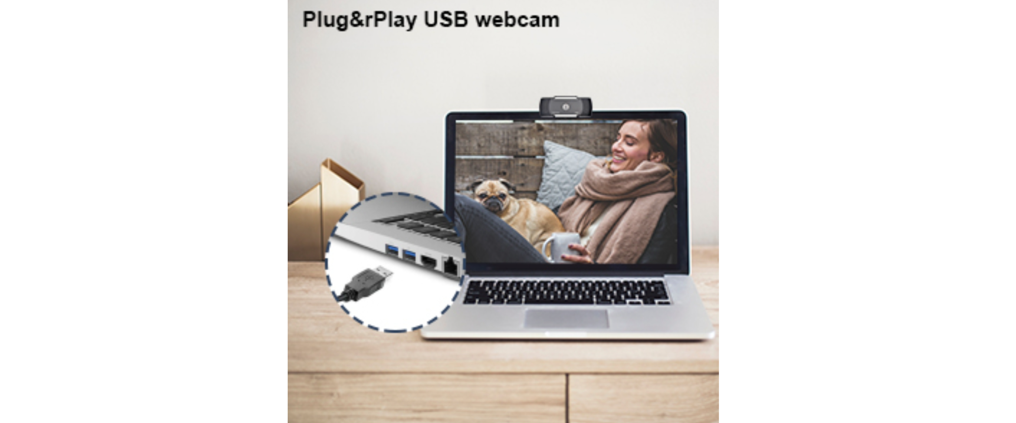 Plug and Play USB Webcam, Laptop Desktop Camera