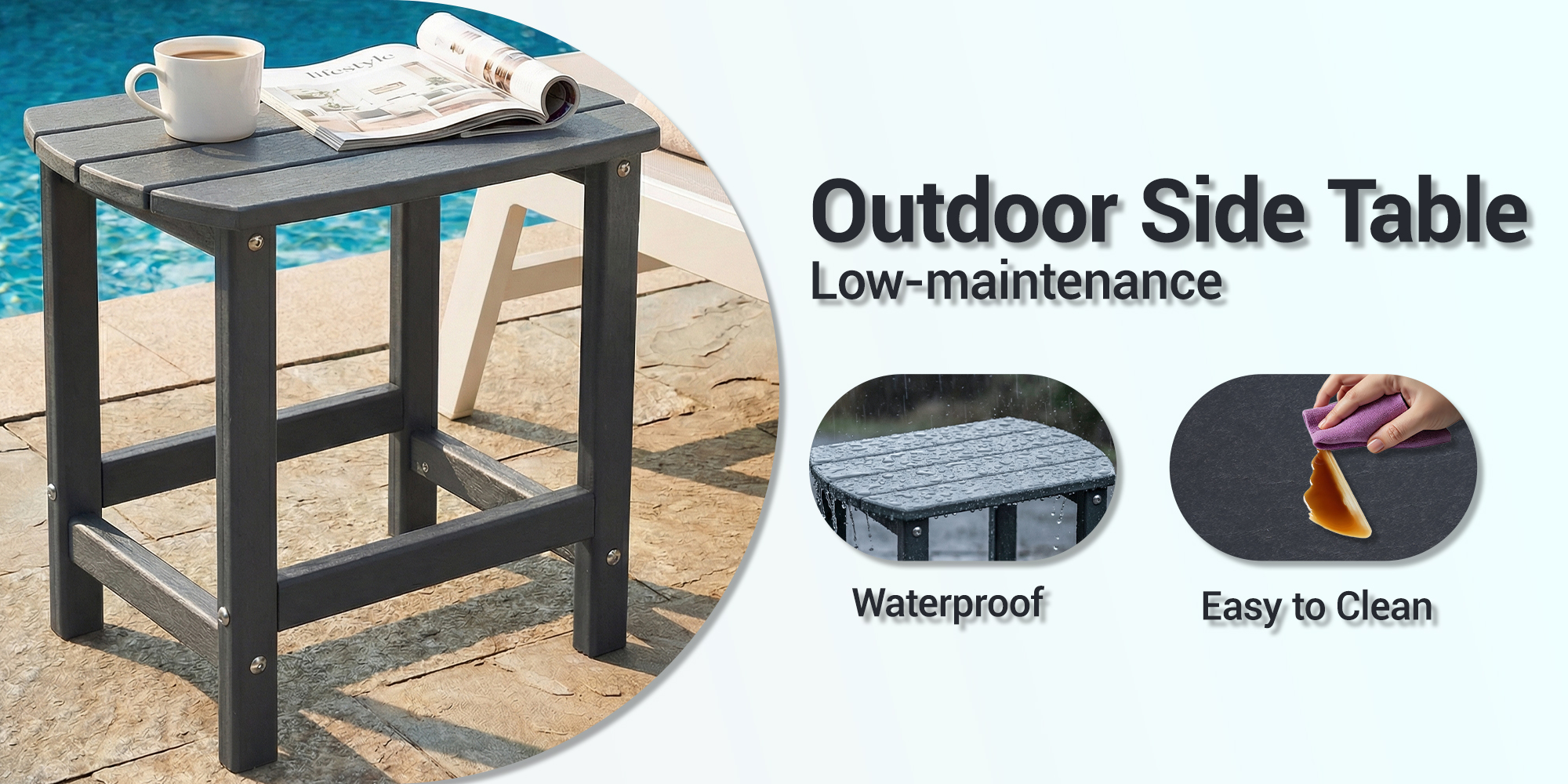OUTDOOR SIDE TABLE