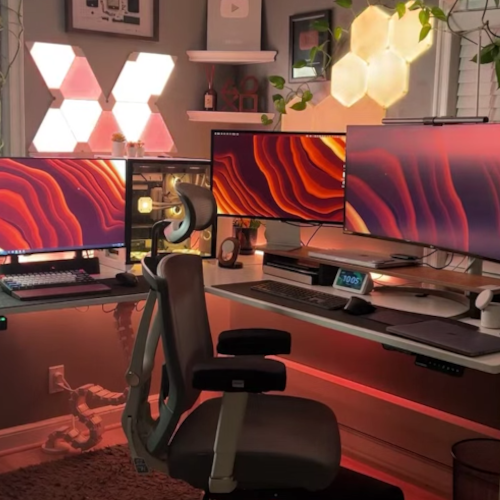 Desk 2 L-shaped Setup