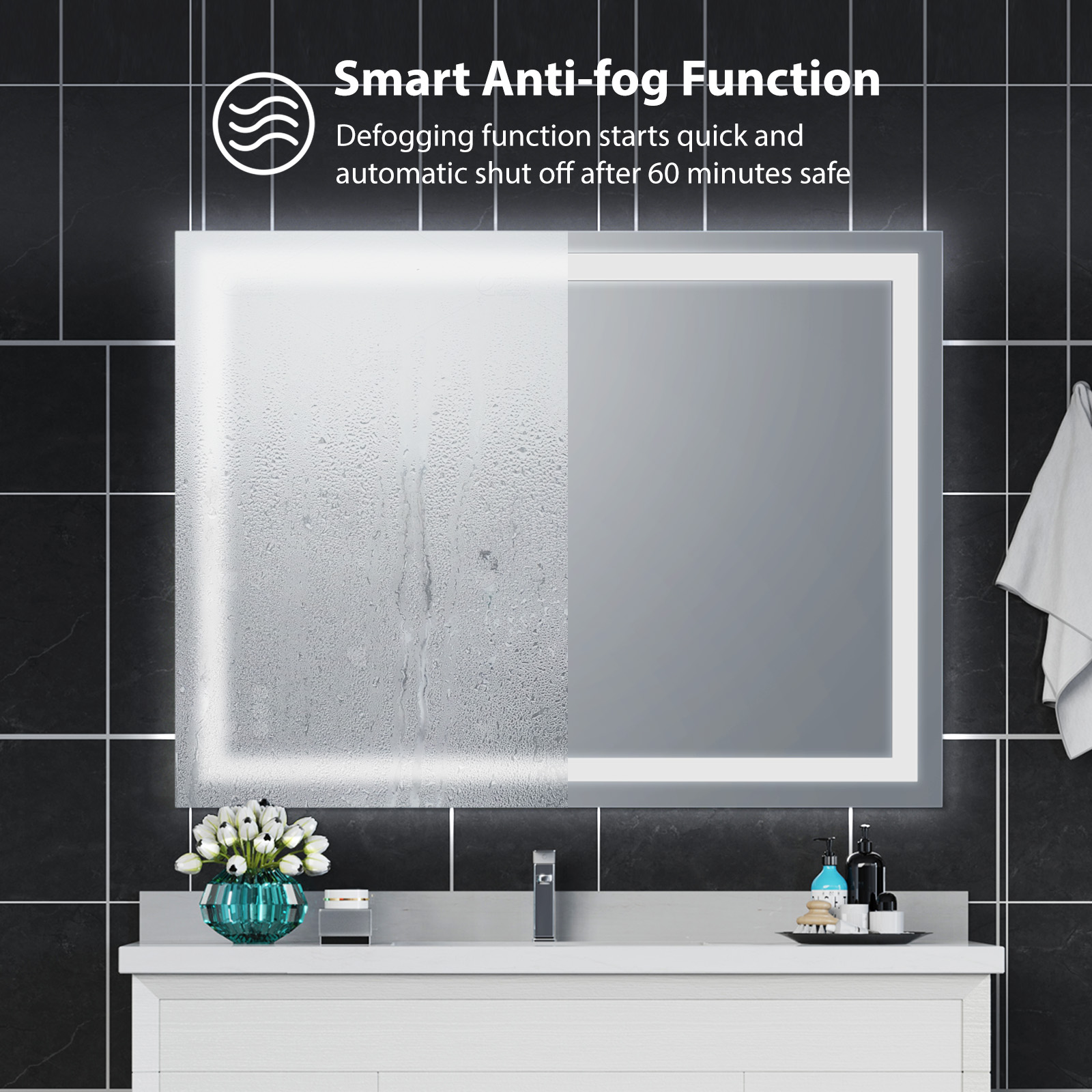 LED Bathroom Mirror With Lights