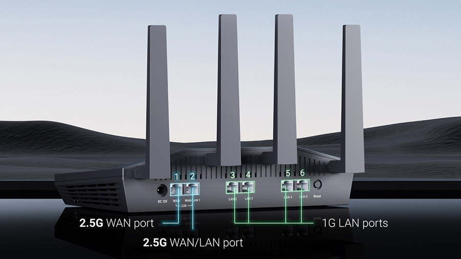GL.iNet GL-MT6000 Flint 2 Wi-Fi 6 Gaming Router