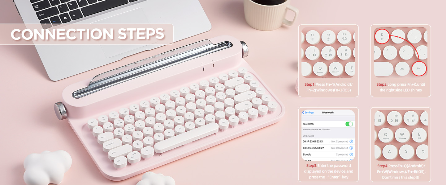 How to connect the keyboard