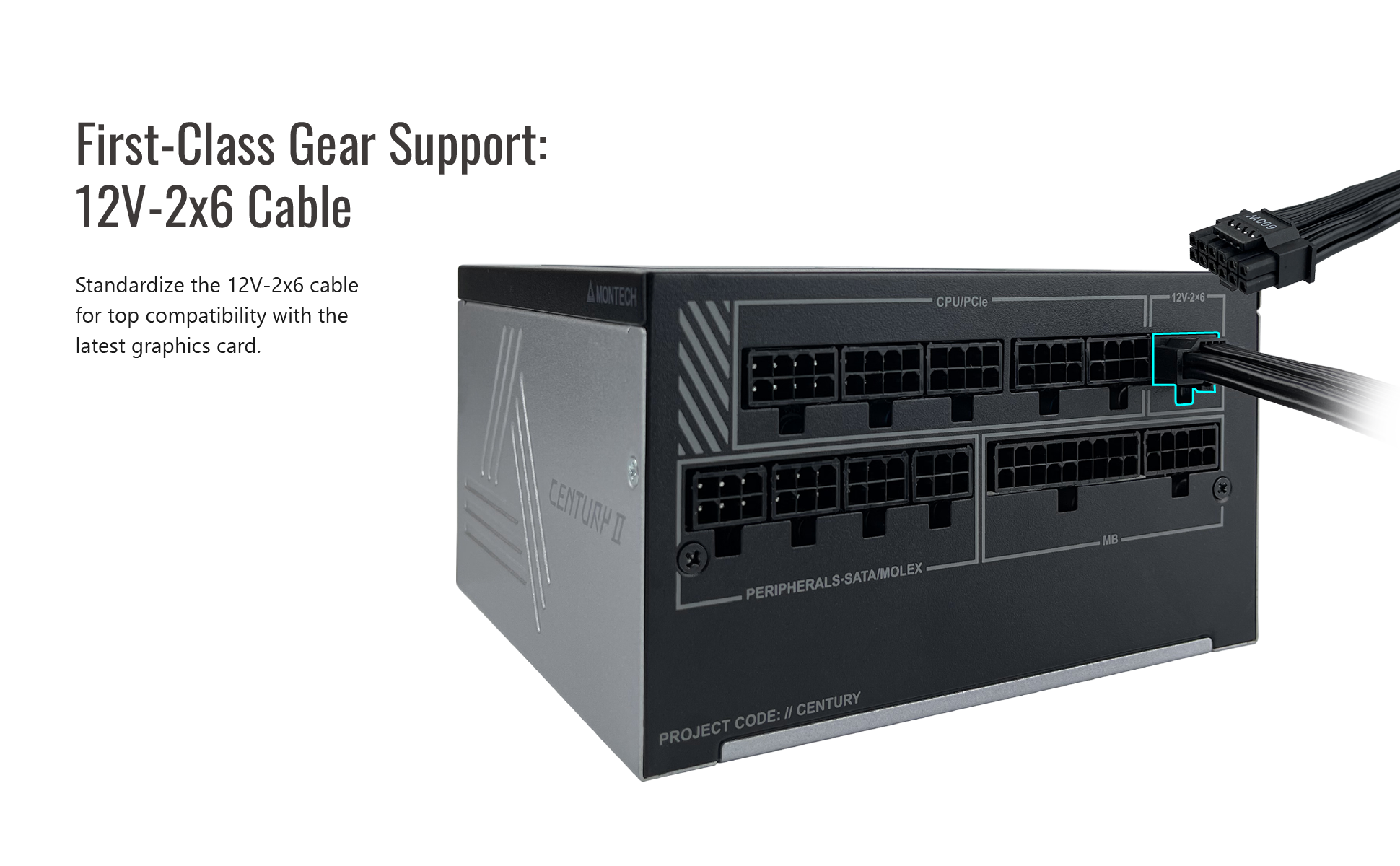 First-Class Gear Support: 12V-2x6 Cable