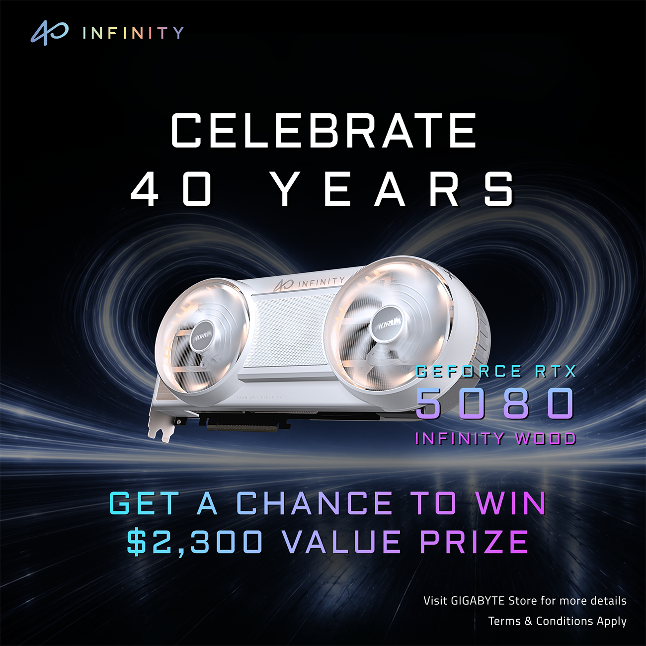 GIGABYTE AORUS GeForce RTX 5080 INFINITY WOOD 16G Graphics Card