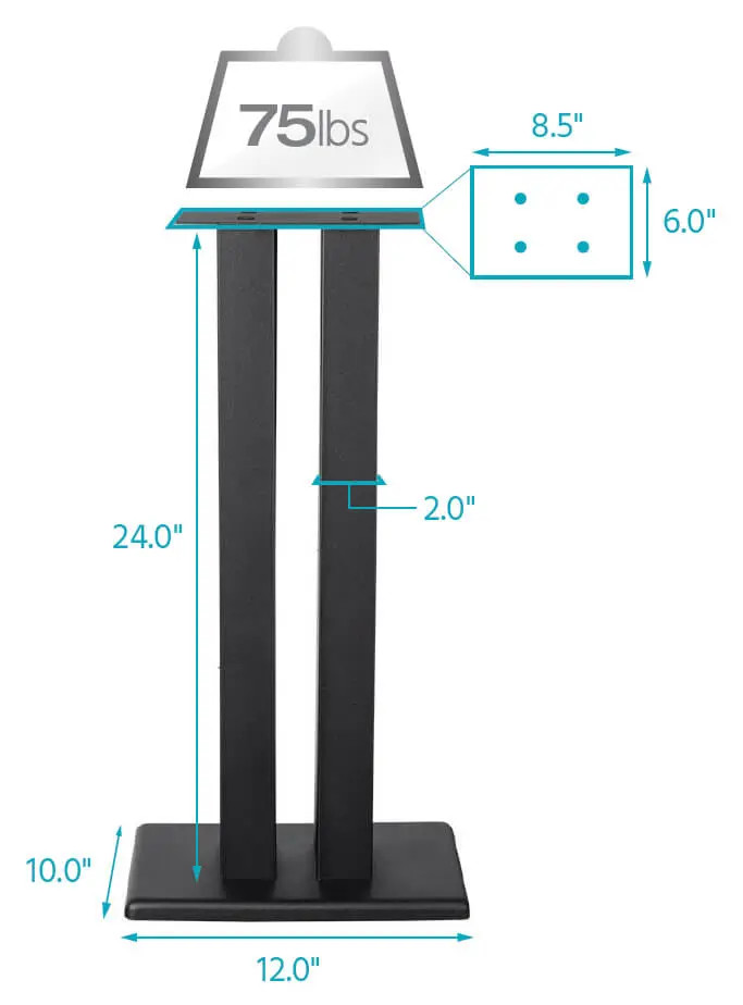 24in Speaker Stand (Each)