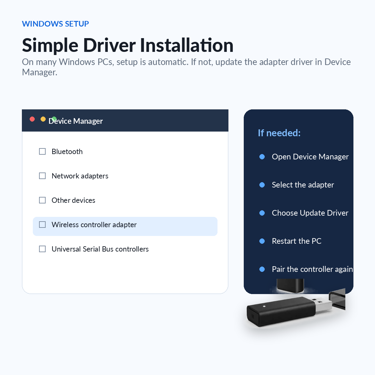 Xbox adapter Windows driver, controller adapter driver