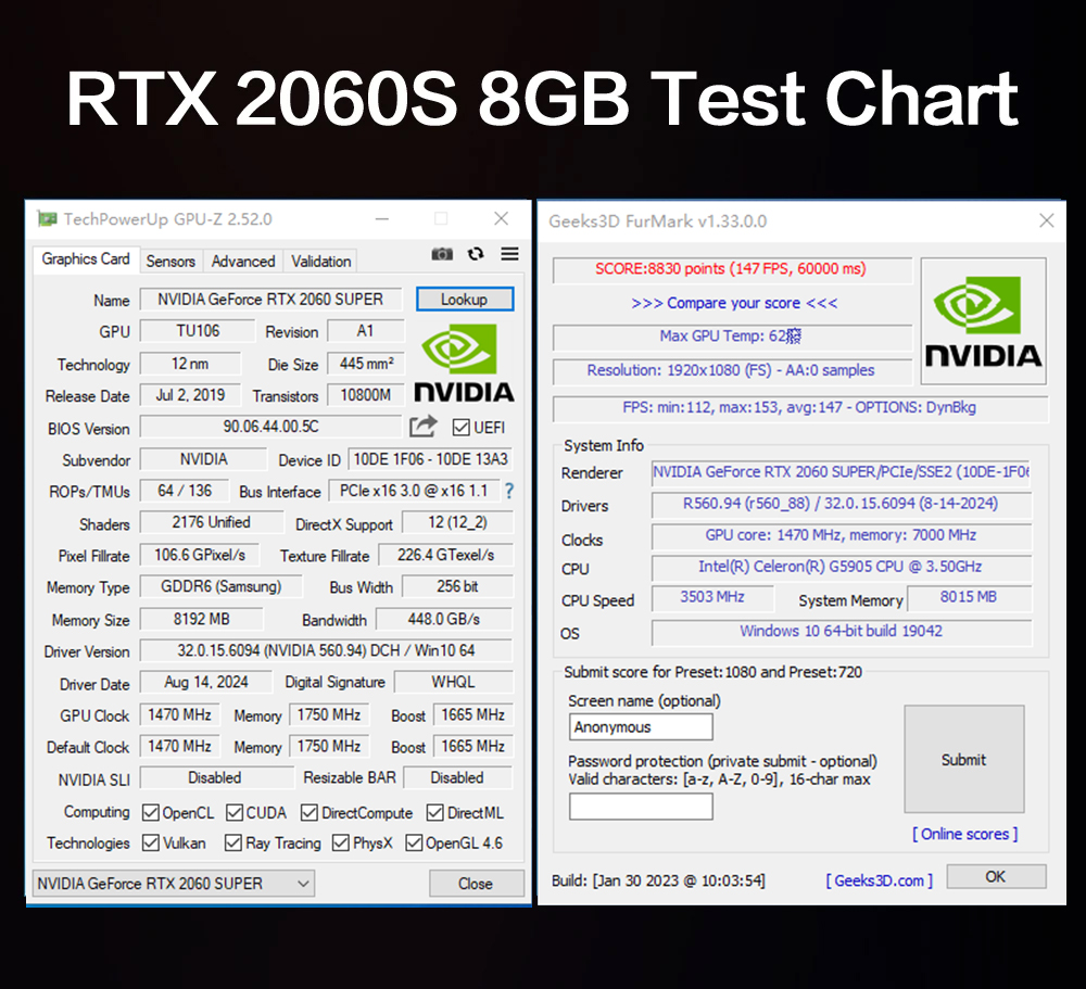 RTX2060S 8G