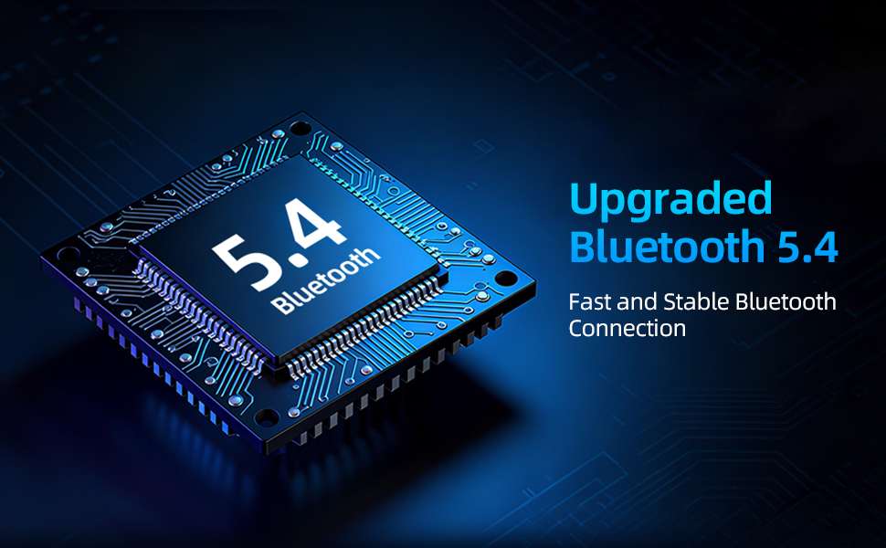 USB Bluetooth Adapter for PC Bluetooth 5.4 Dongle Receiver, Plug & Play Bluetooth 5.4 Adapter