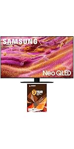 Samsung QN90FA Smart TV with Year Amber Protection and Screen Cleaner