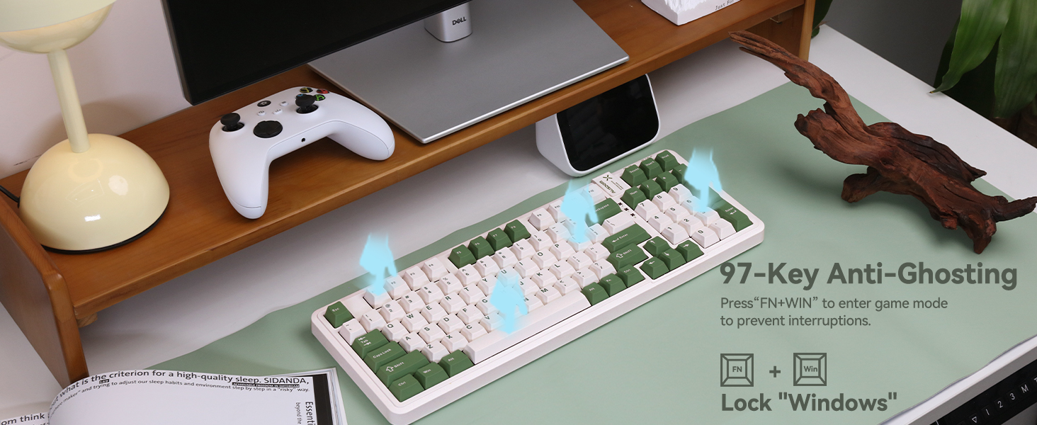 AUSDOM 98Pro Silent Mechanical Keyboard