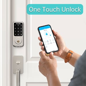 Your phone is your key Lock and unlock via App(TTLock), also you can share E-key to your family memb