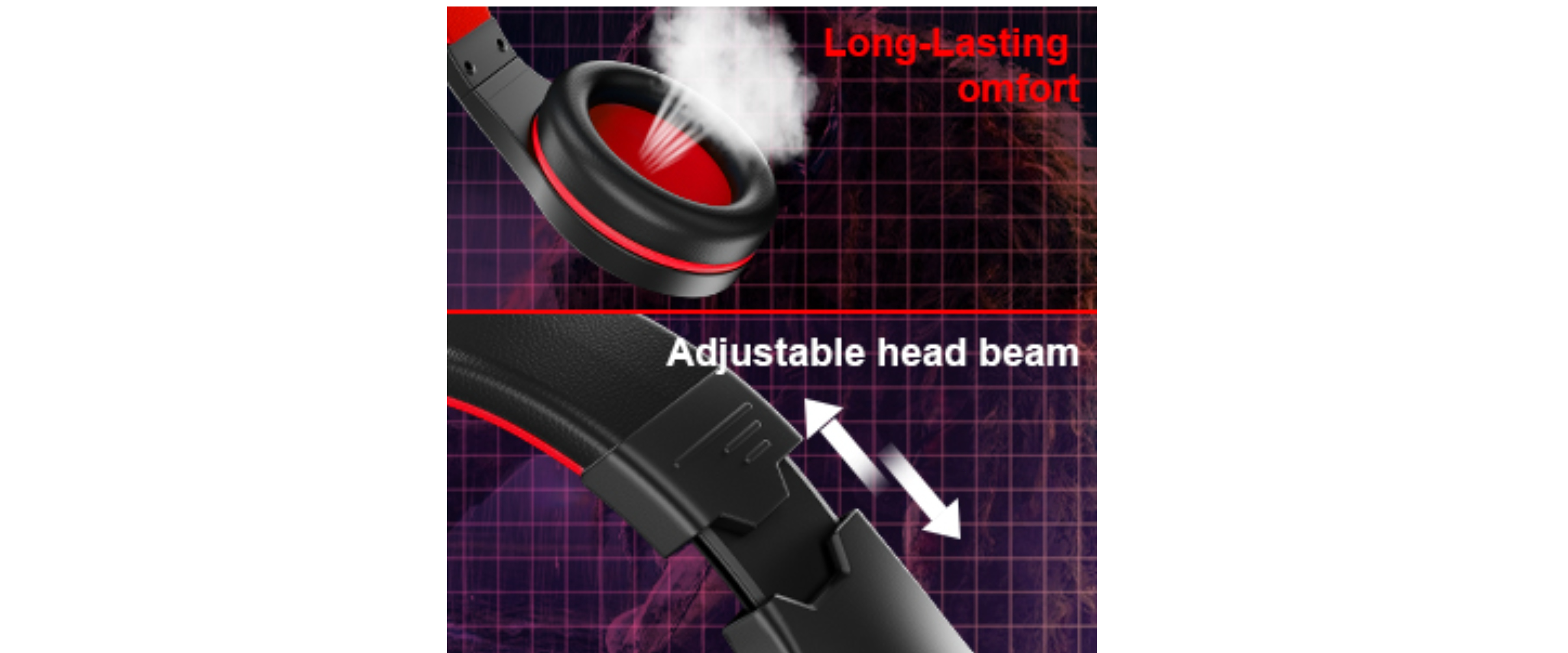 INMISS MH601X, Comfort & Adjustable Headband