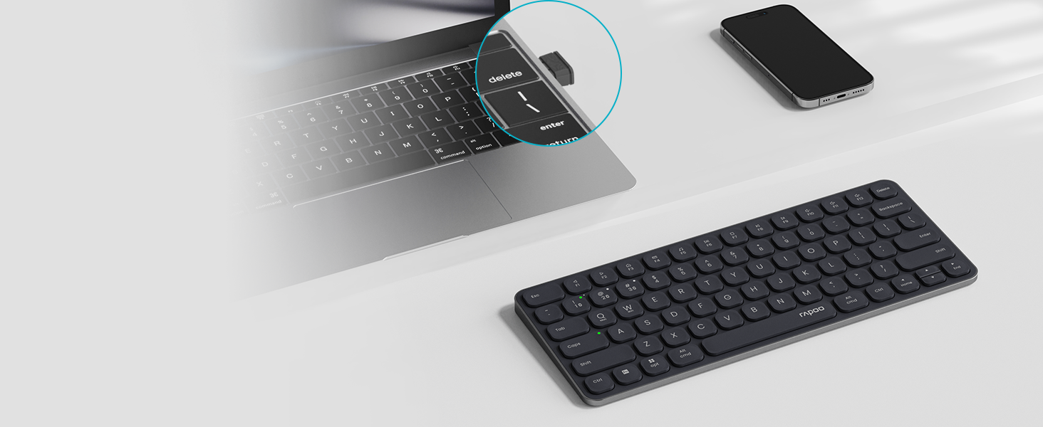 Bluetooth 5.0/4.0 + 2.4GHz Wireless