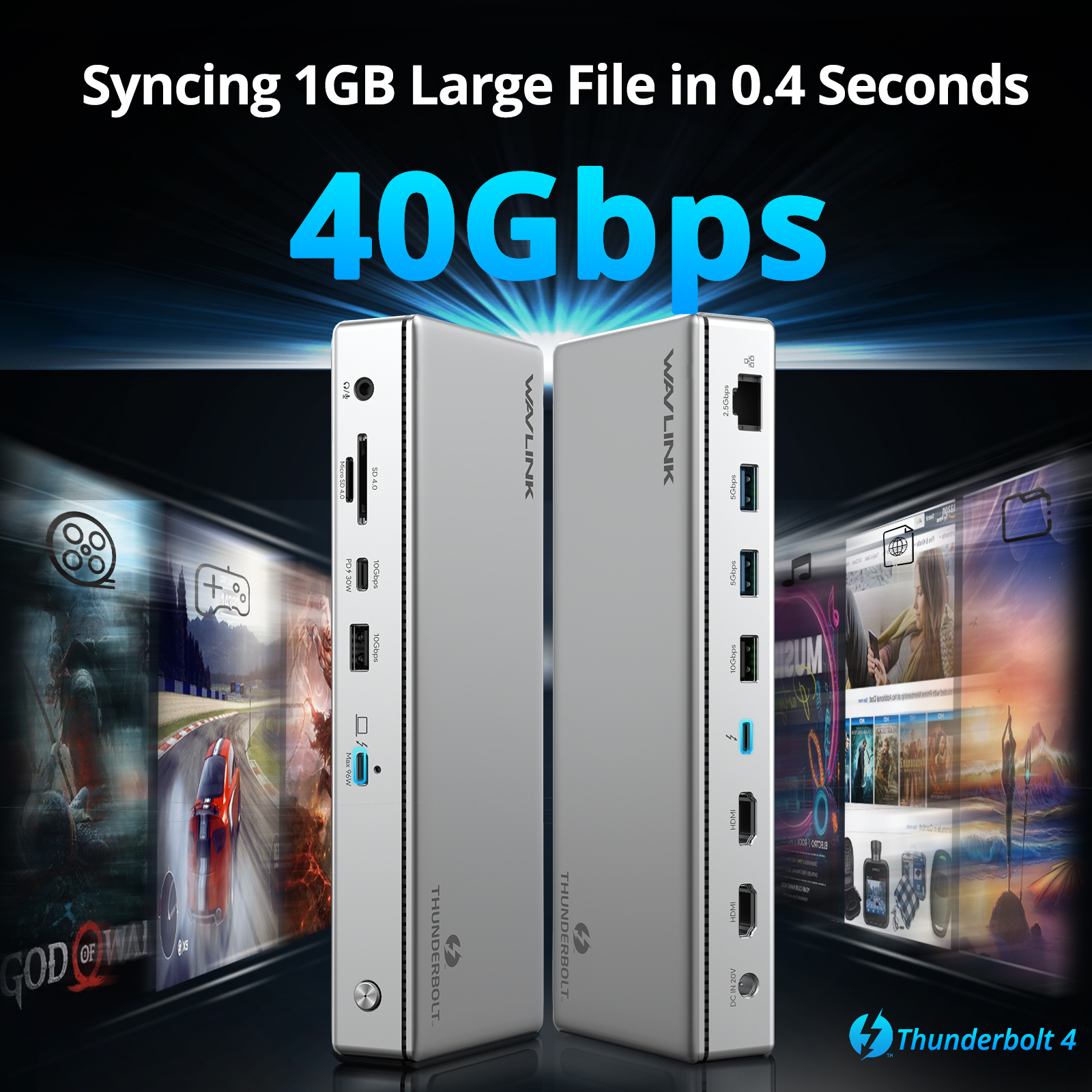 thunderbolt 4 docking station