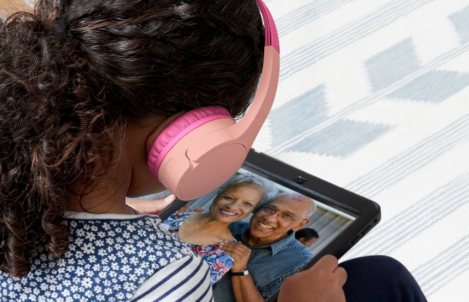  Belkin Wireless Bluetooth On-Ear Headphones for Kids with Mic