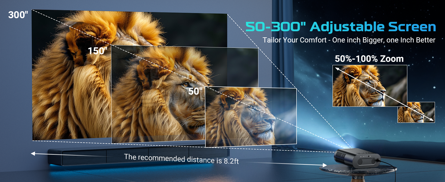 GooDee 4K UHD Smart Projector