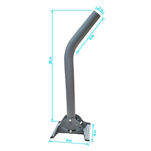 SatelliteSale Universal Antenna Mast is an industry-leading mounting for all satellite dishes, off-a