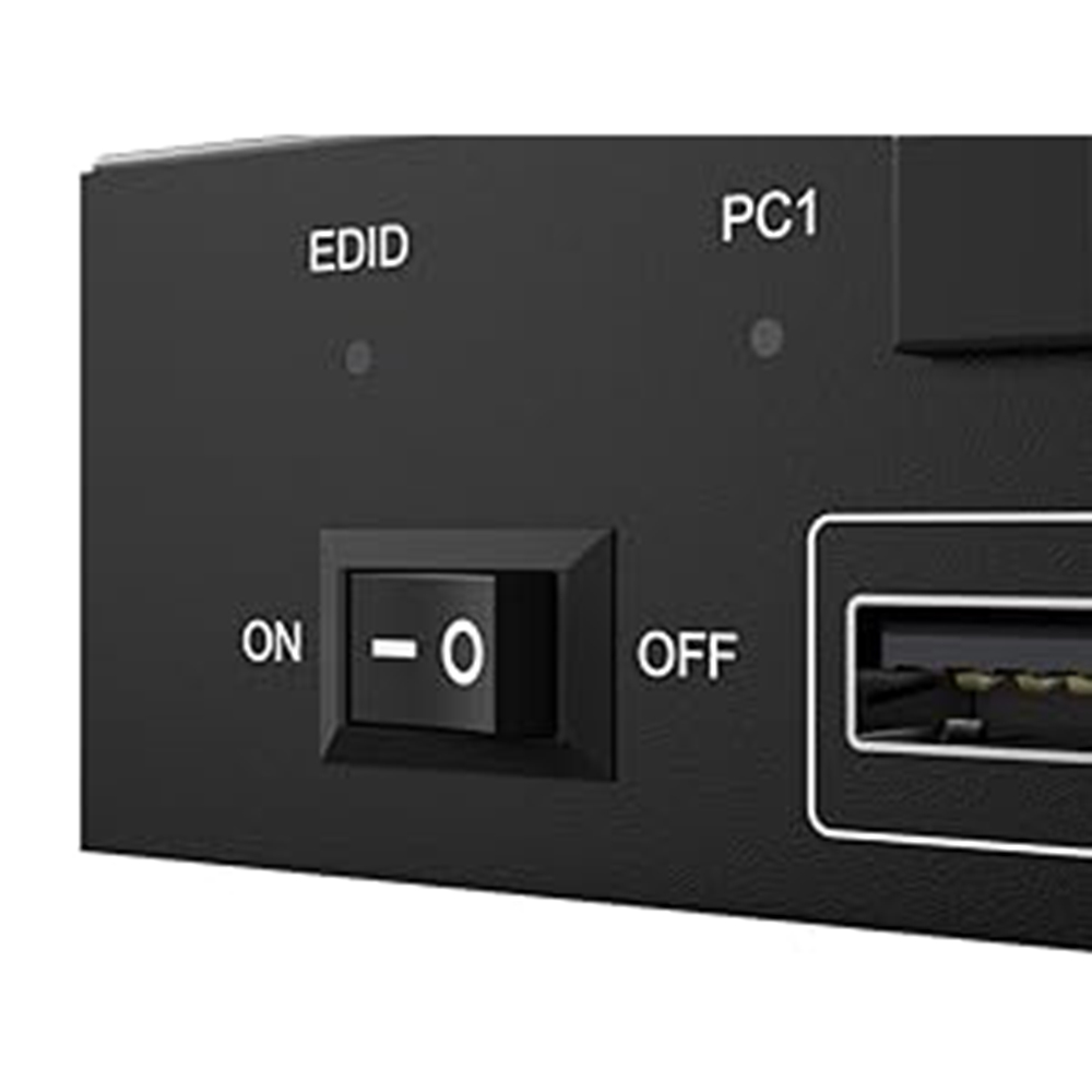 ON/OFF switch Restart KVM with one click, no need to unplug and plug cables back and forth