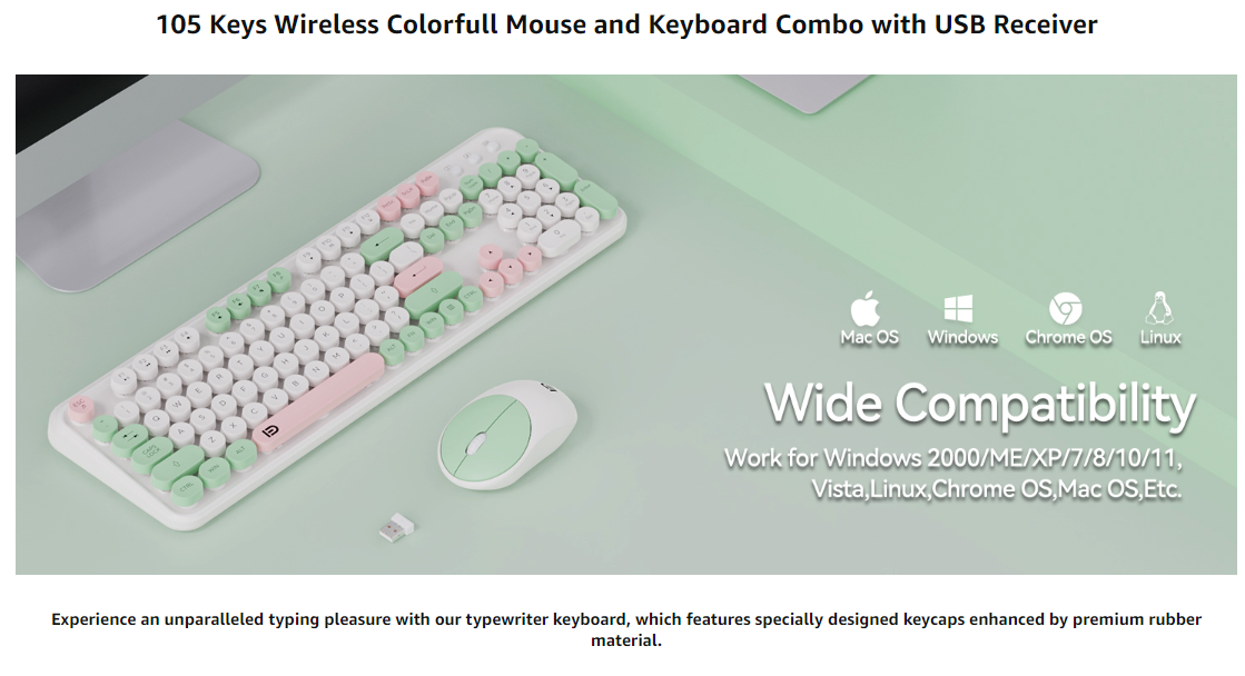 Wireless keyboard and mouse kit