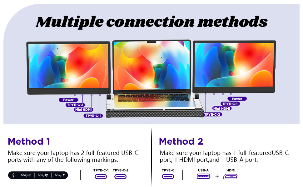 Multiple connection methods