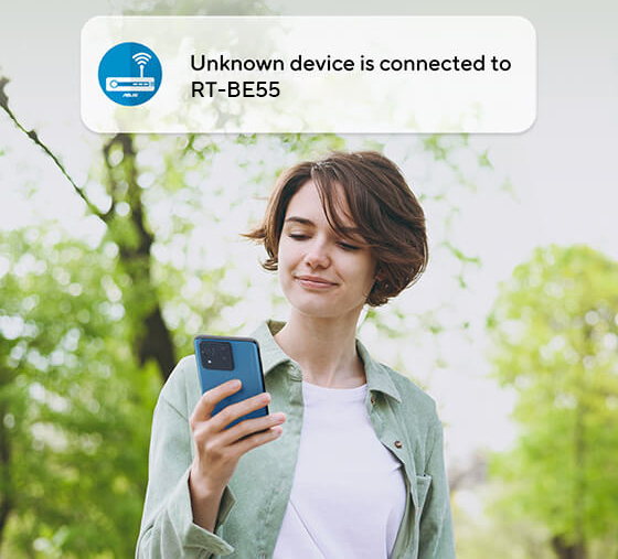 ASUS RT-BE55 Dual-band WiFi 7 (802.11be) Smart AiMesh Extendable Router