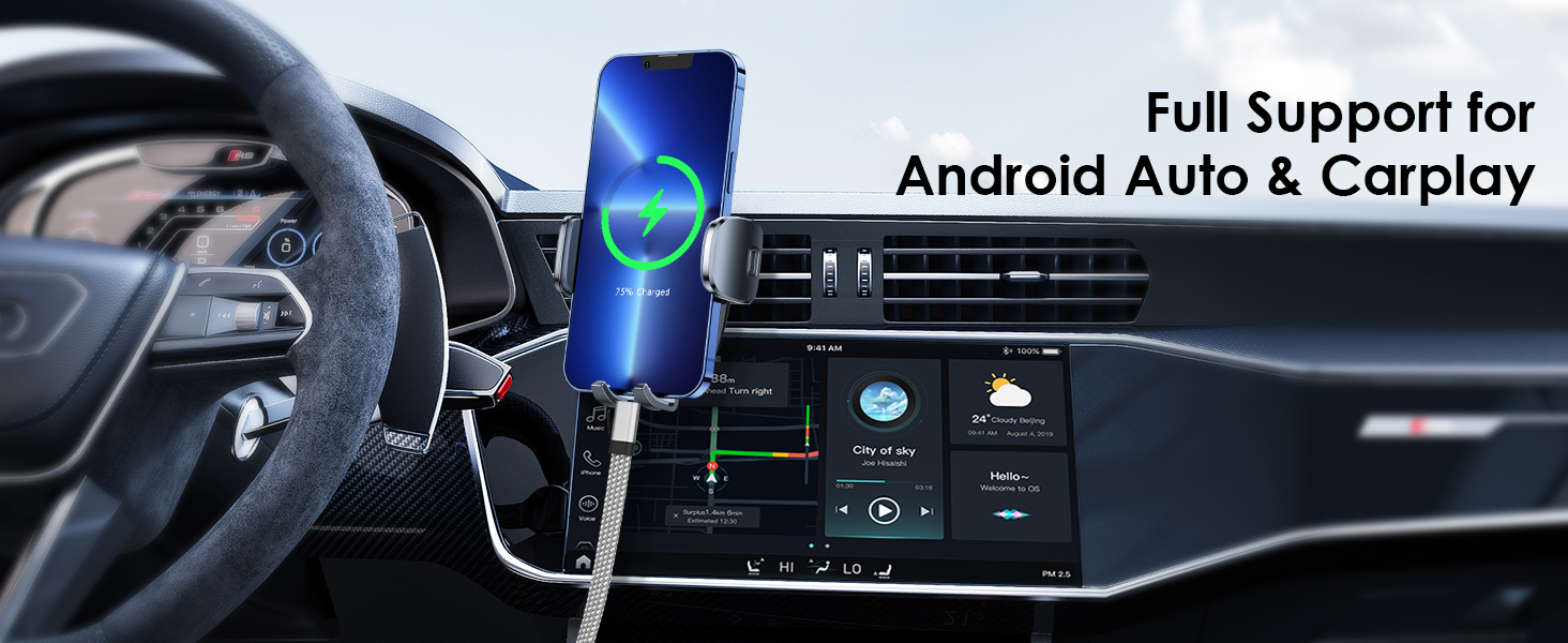 Full Support for Android Auto & Carplay