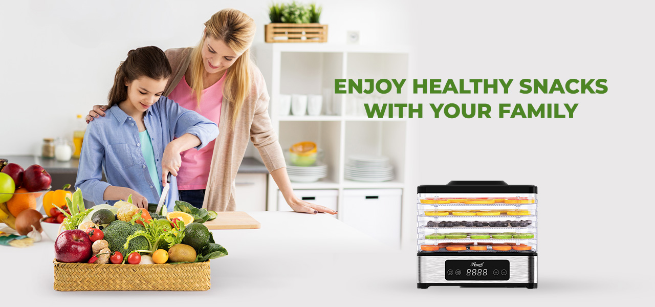 Rosewill Compact Food Dehydrator with Family