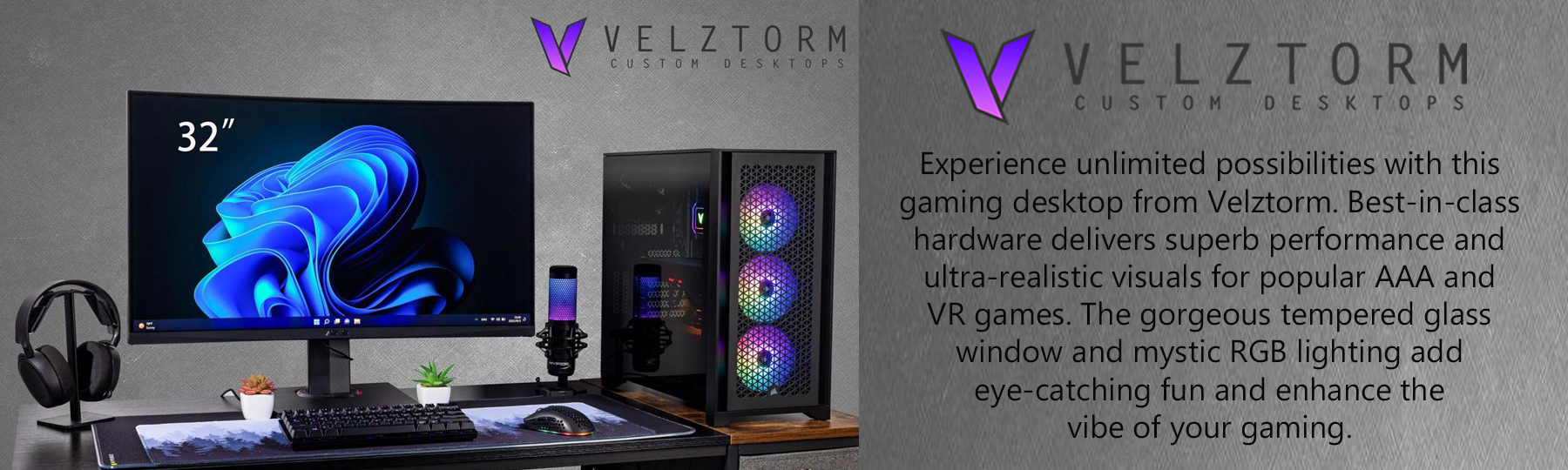 Velztorm Armix Custom Built Gaming Desktop PC