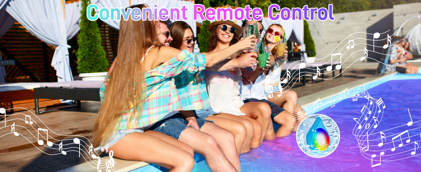 Designed to enhance the pool's ambiance, the 12W RGB Pool Light creates a stunning light show that w