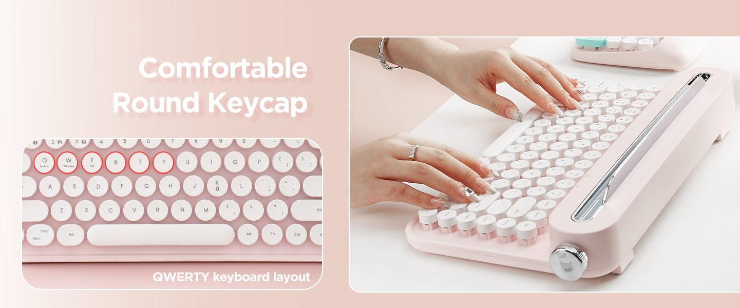 Comfortable Round Keycaps