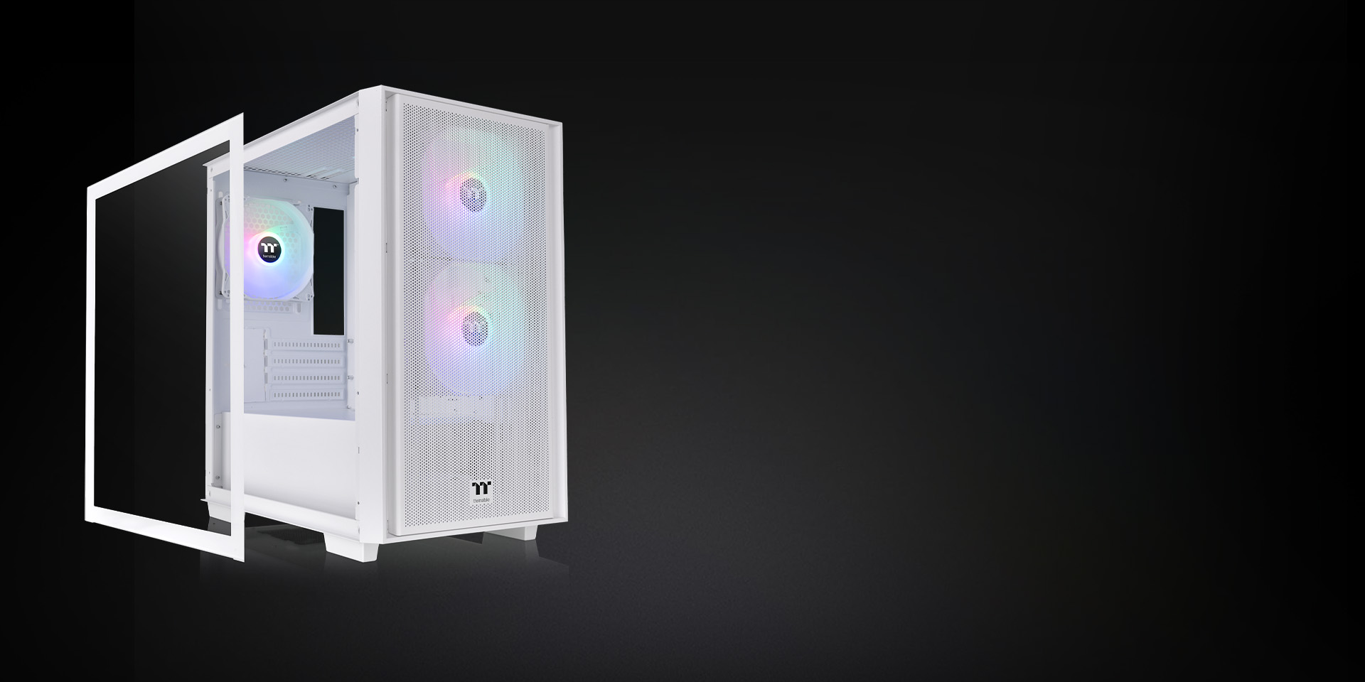 Thermaltake Versa H16 TG ARGB Snow Micro Tower Chassis