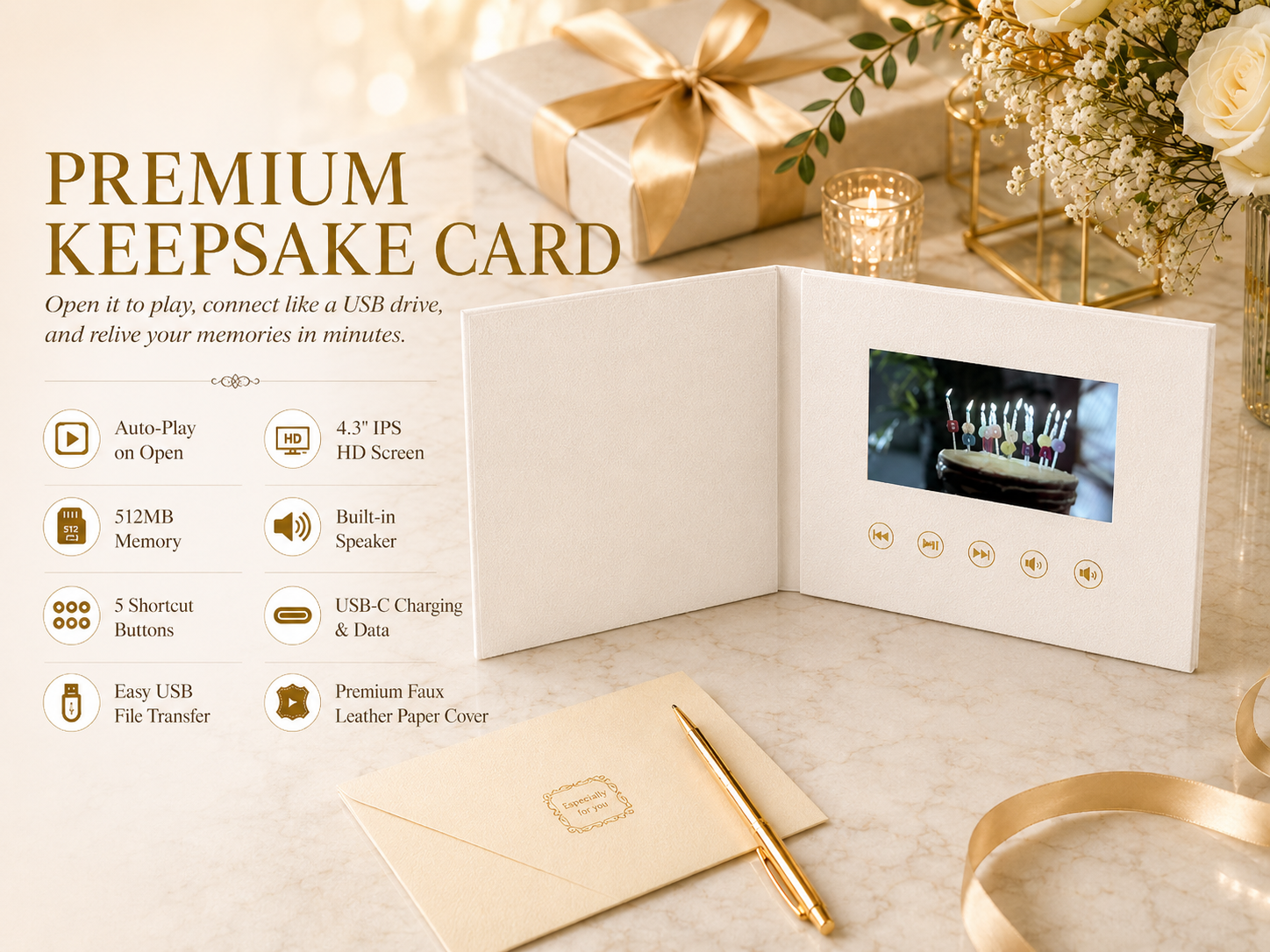 wedding video card